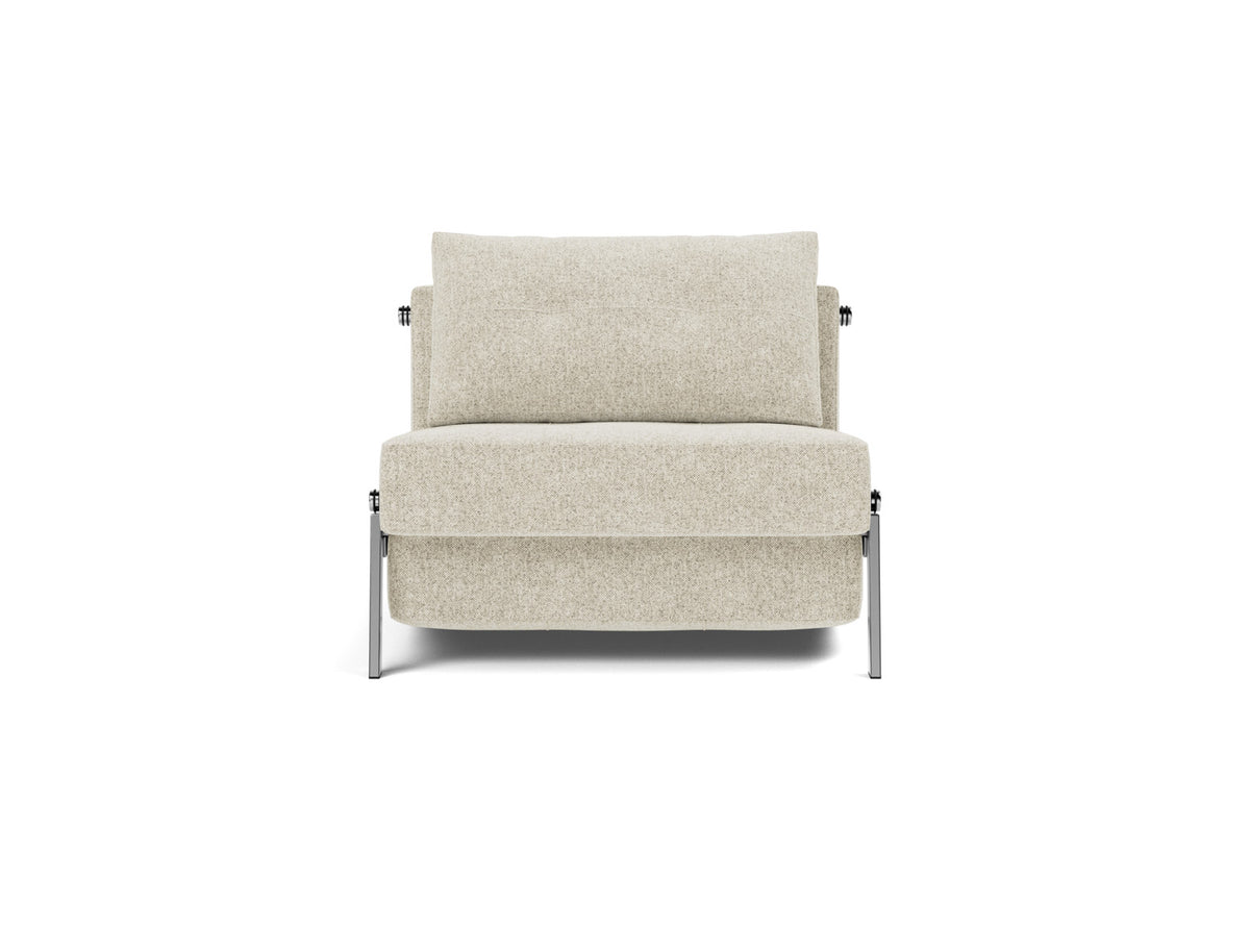 CUBED Chair Bed Chrome 90x200CM