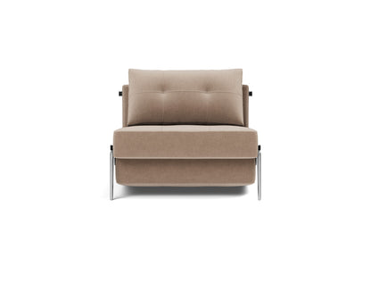 CUBED Chair Bed Aluminium, front