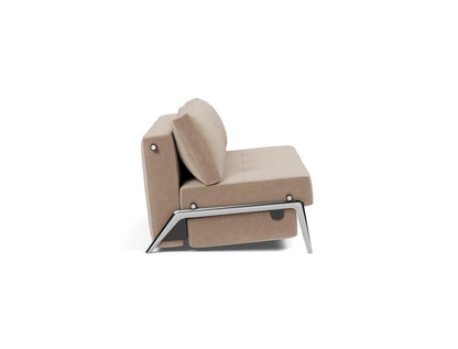 CUBED Sofa Bed Aluminium, side view