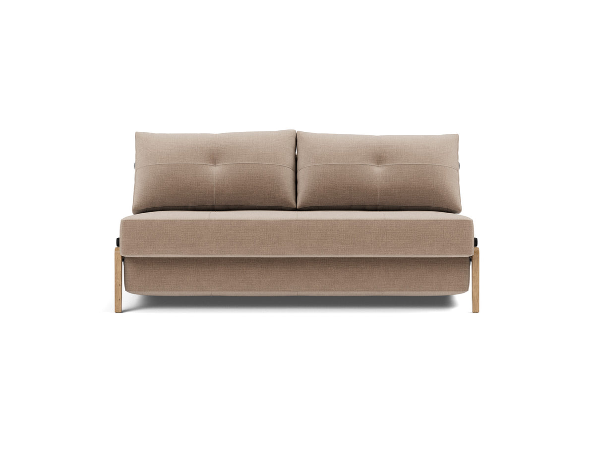CUBED Sofa Bed Oak, front