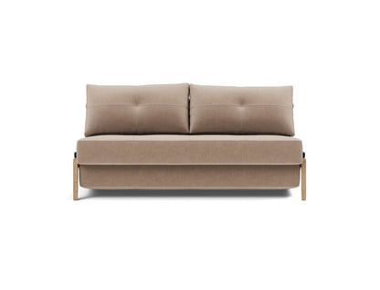 CUBED Sofa Bed Oak, front