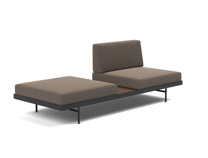 PURI Daybed, Walnut, 3/4 view