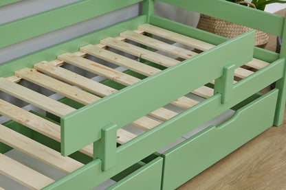 Hoppekids ECO Comfort junior bed 70x160 cm, Pale Green