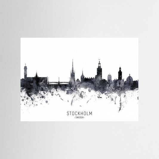 Stockholm Sweden Skyline by Michael Tompsett