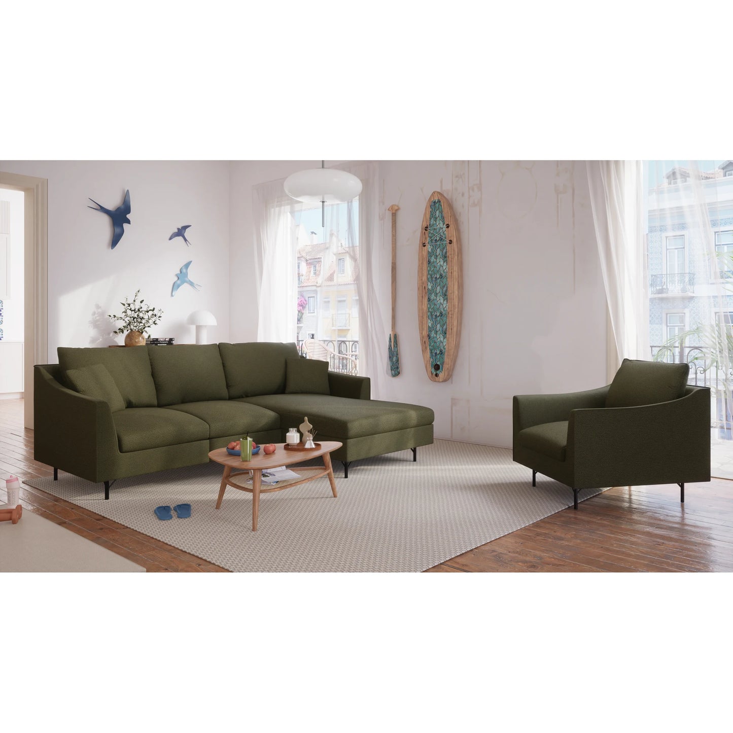 Armchair ALFAMA - Green