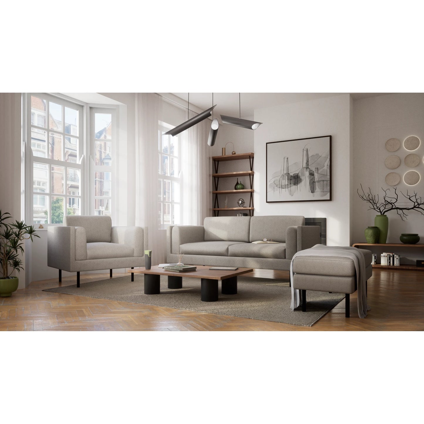 Armchair CHELSEA - Taupe