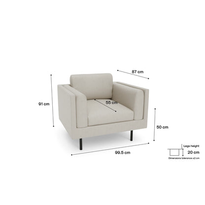 Armchair CHELSEA - Cream