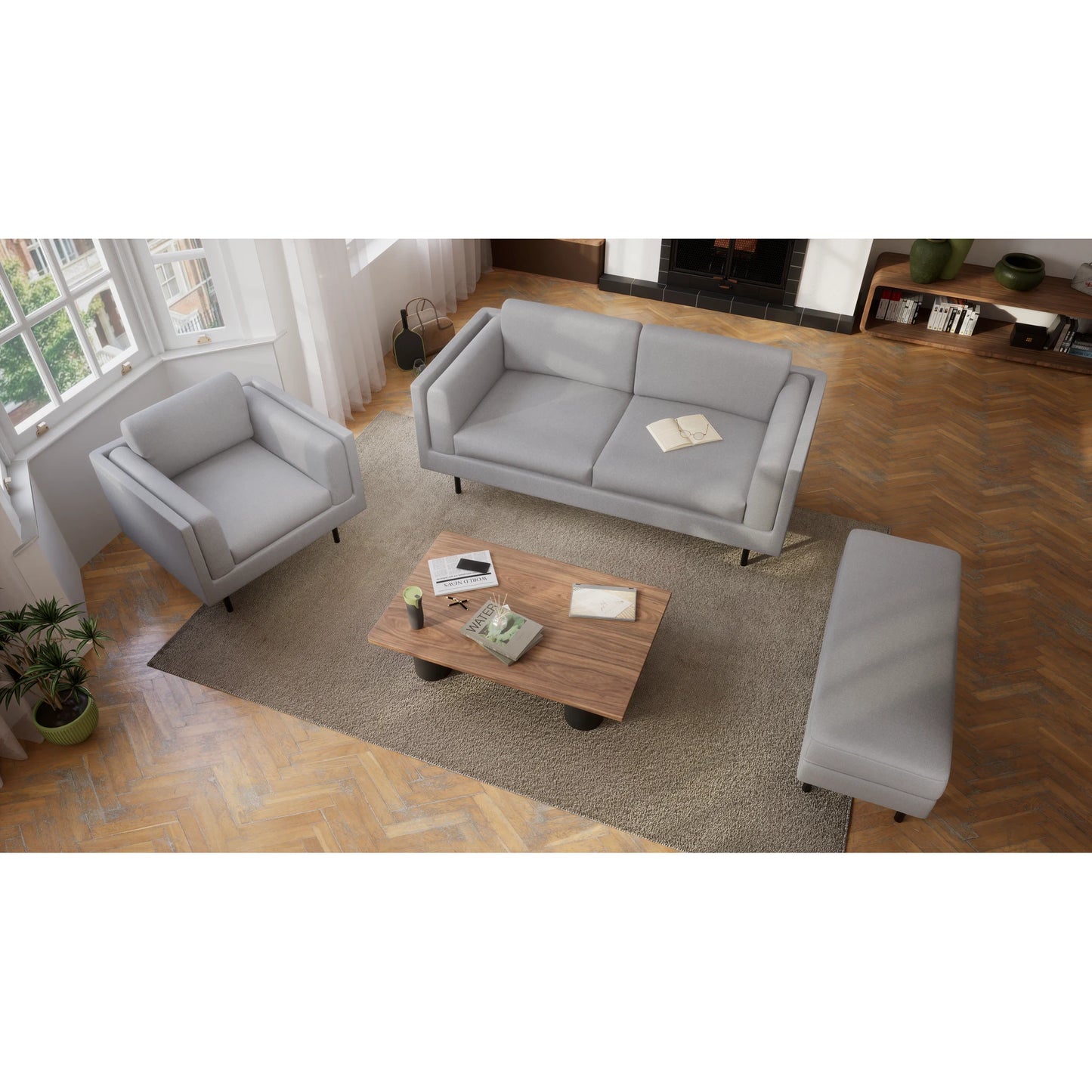 Armchair CHELSEA - Silver