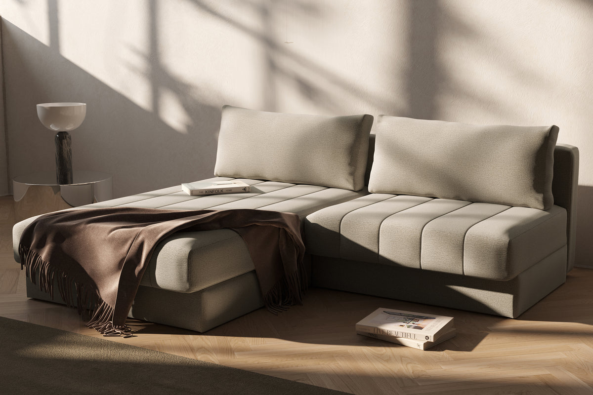 AKELLO Sofa Bed with Chaise by Innovation Living, interior