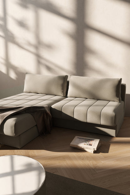 AKELLO Sofa Bed with Chaise by Innovation Living, interior