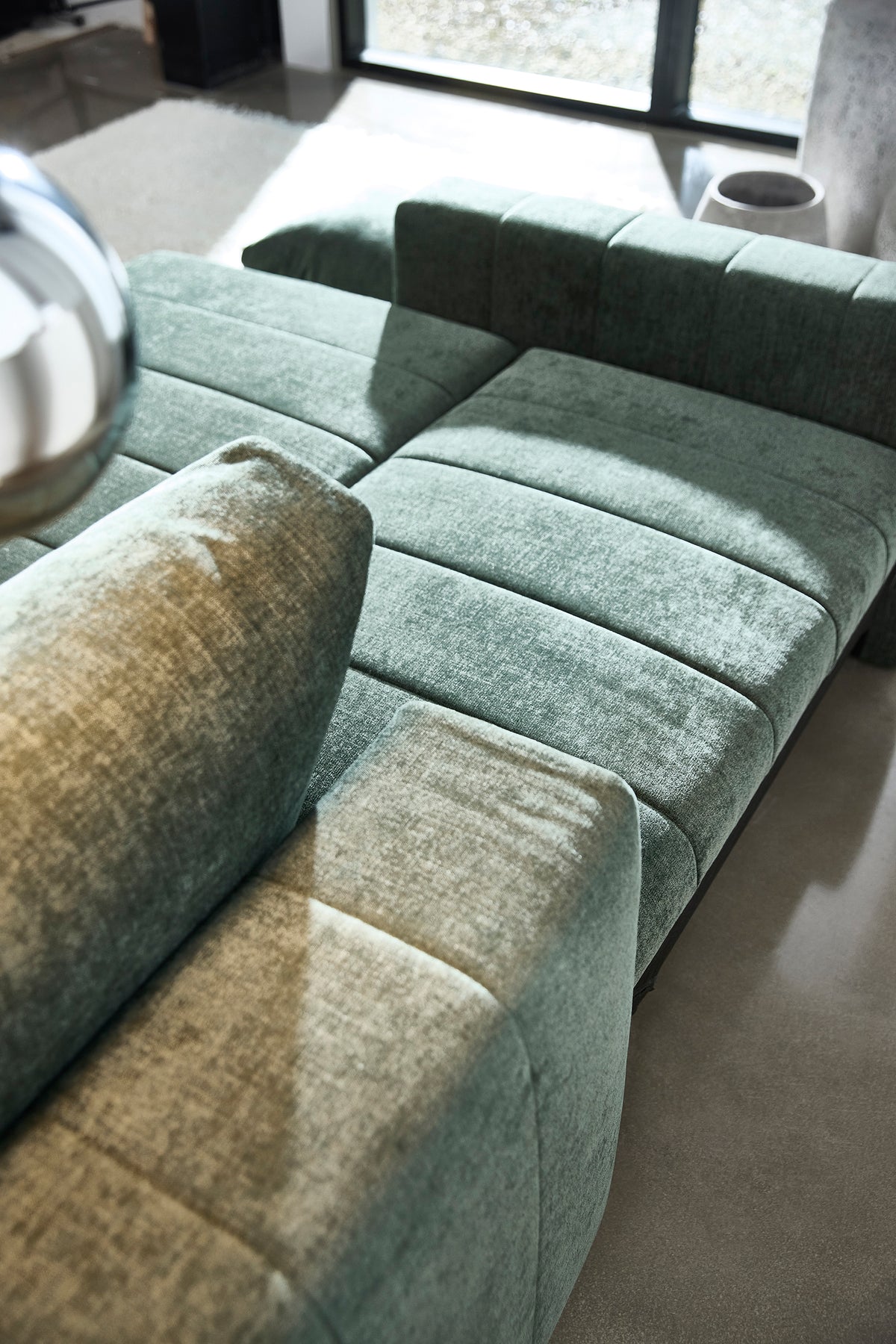 AKELLO Sofa Bed with Chaise and Arm Rests by Innovation Living, interior