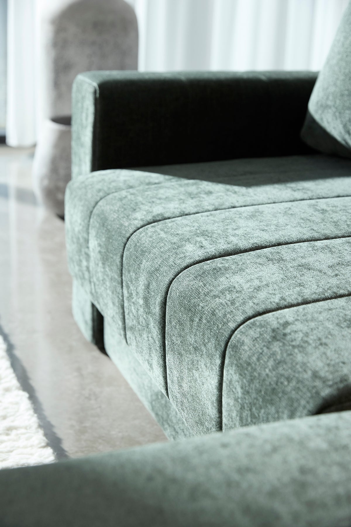 AKELLO Sofa Bed with Chaise and Arm Rests by Innovation Living, interior