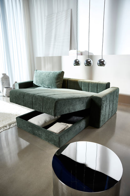 AKELLO Sofa Bed with Chaise and Arm Rests by Innovation Living, interior