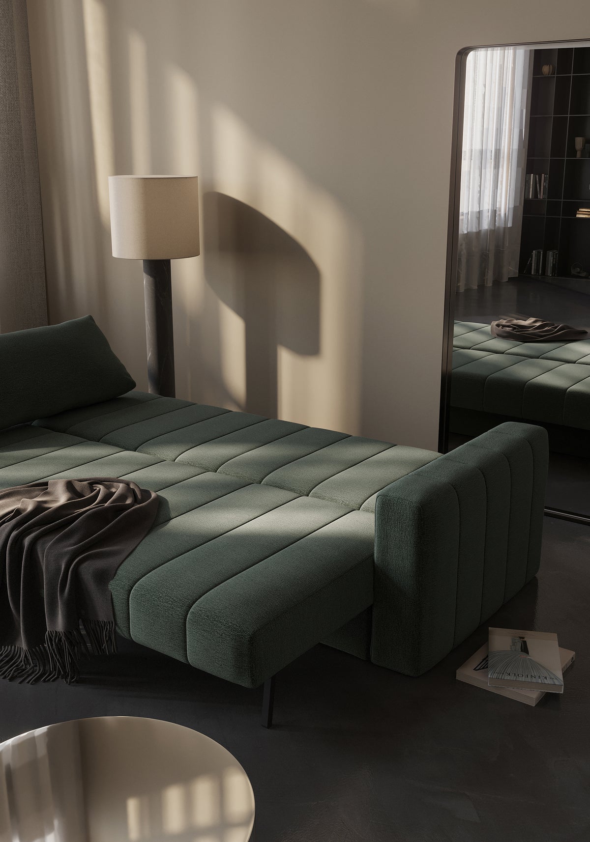 AKELLO Sofa Bed with Arm Rests by Innovation Living, interior