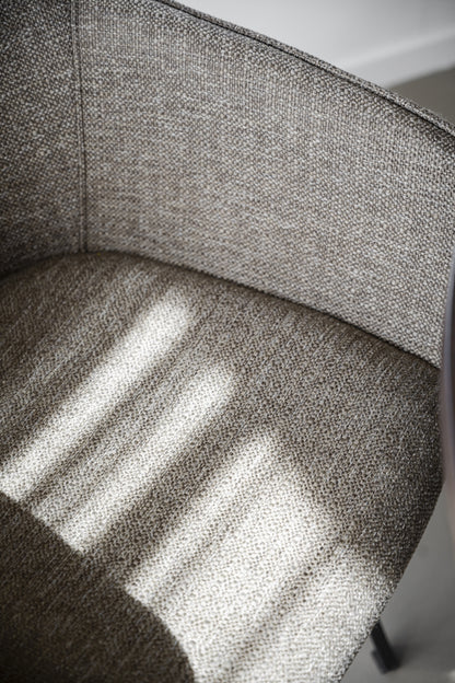 Rowico ALISON Swivel Dark Beige Set of 2 Armchairs