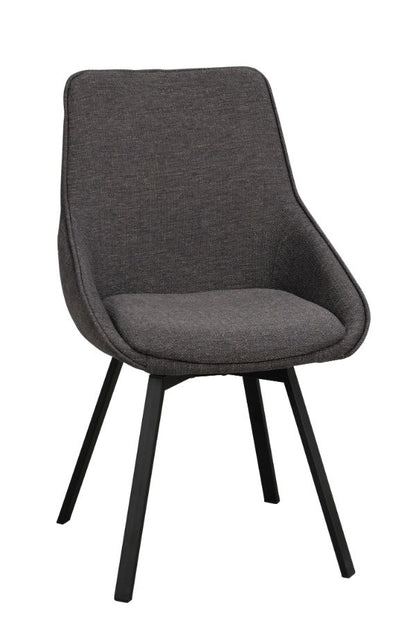 Rowico ALISON Swivel Grey Set of 2 Chairs