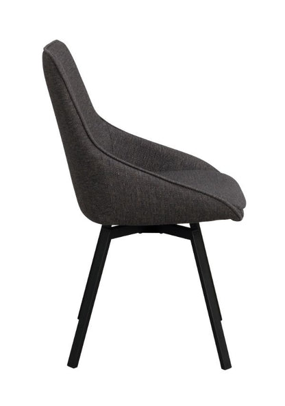 Rowico ALISON Swivel Grey Set of 2 Chairs