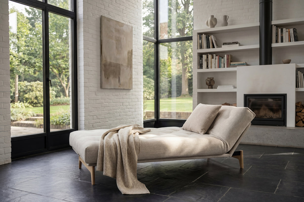 ASLAK Sofa Bed Nordic Mattress by Innovation Living, interior