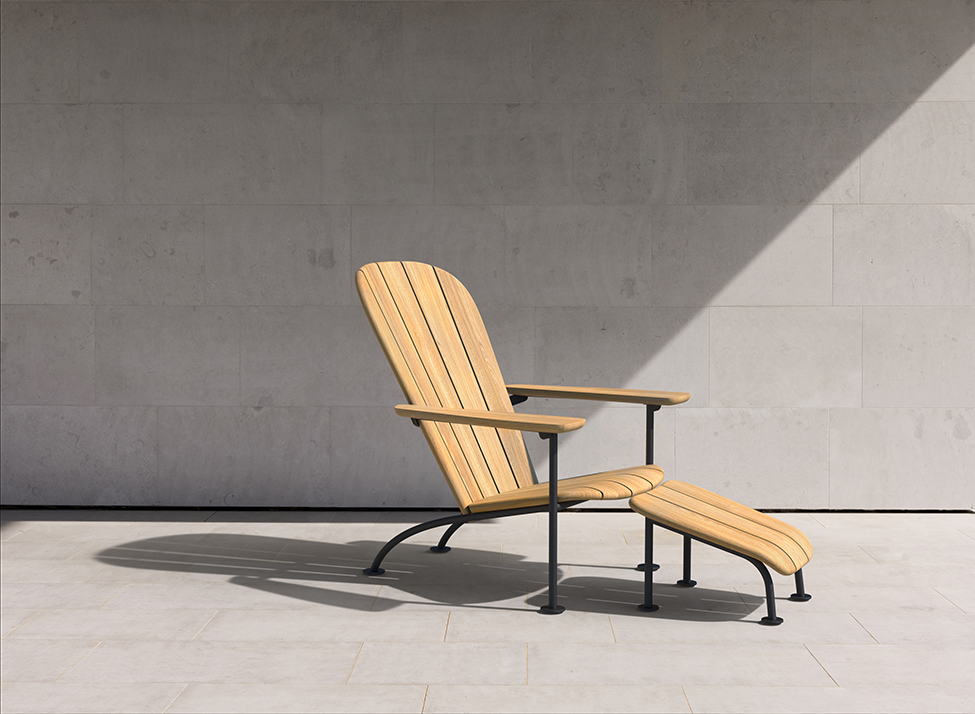 Böste lounge chair and footstool