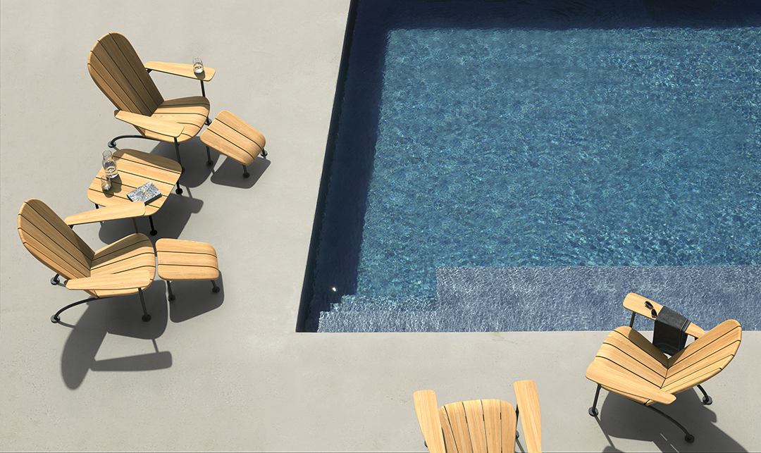 Böste lounge chairs by the pool