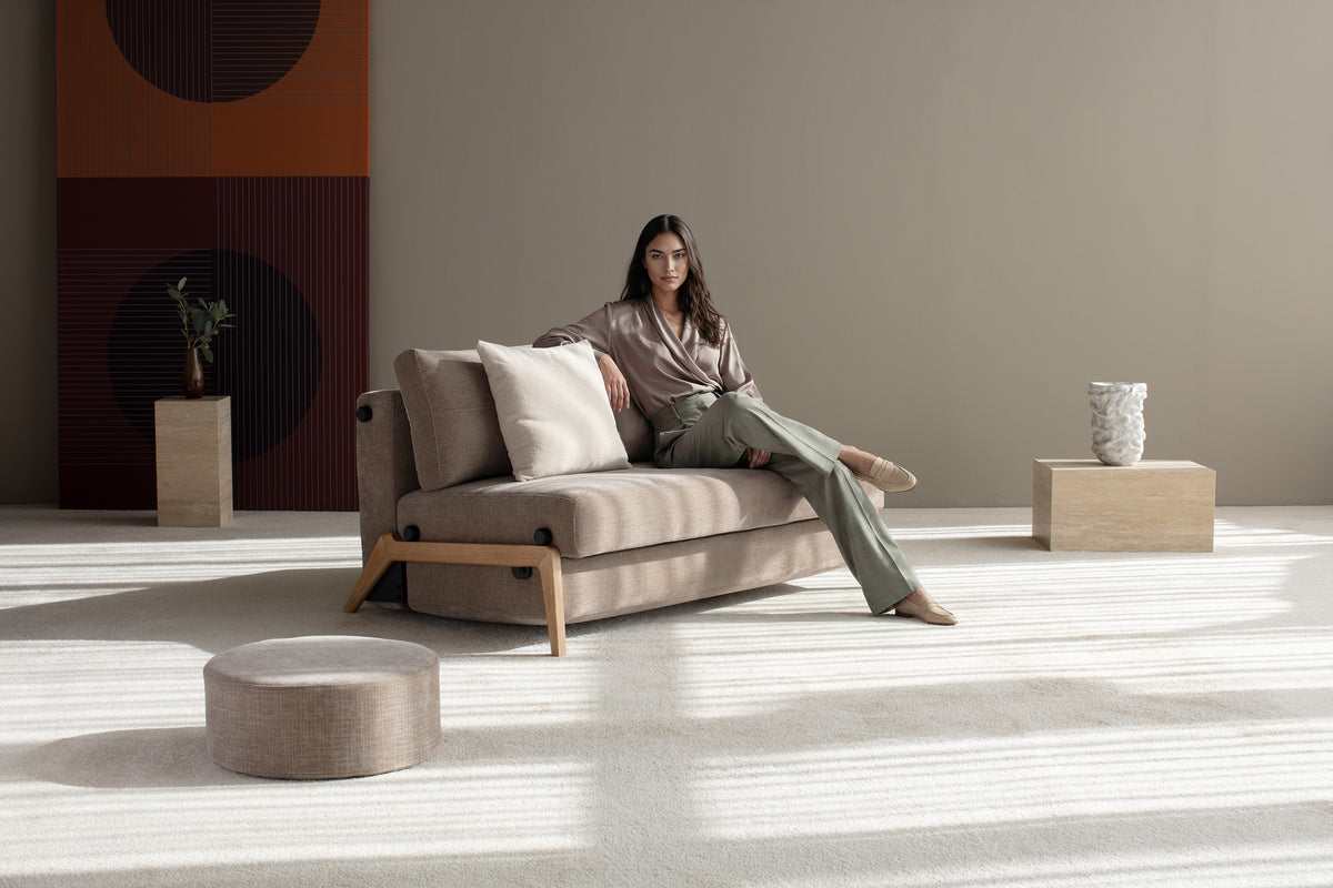 CUBED Sofa Bed Oak 160x200CM