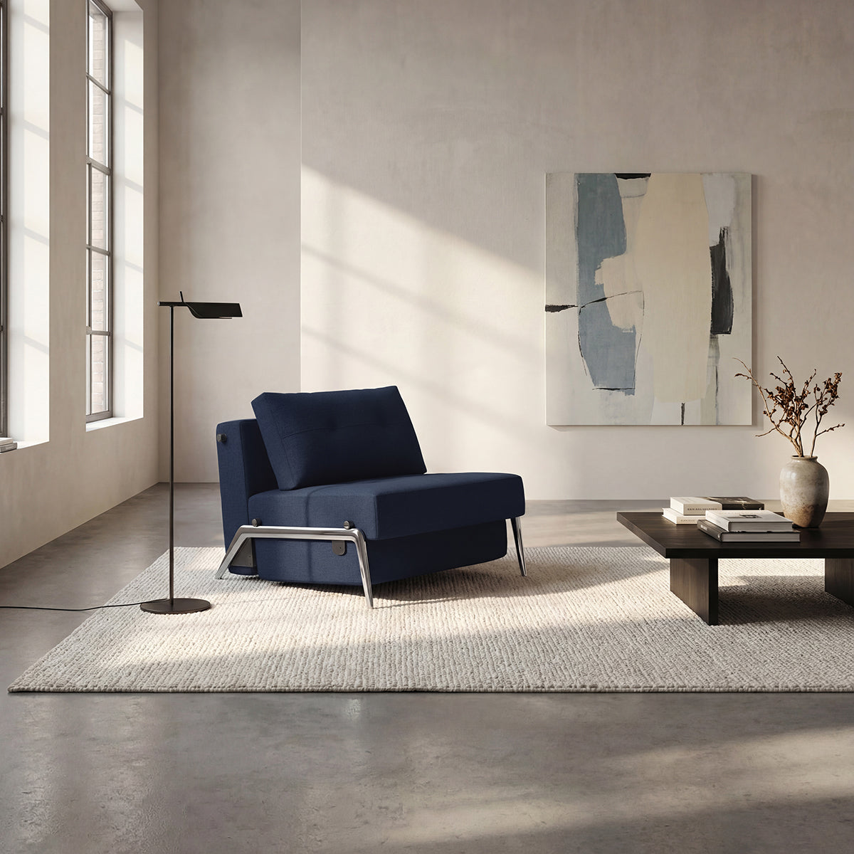 CUBED Chair Bed Aluminium by Innovation Living, interior