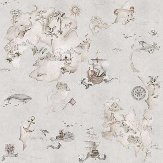 MAP Stories From The Sea Color Wallpaper 100x280CM