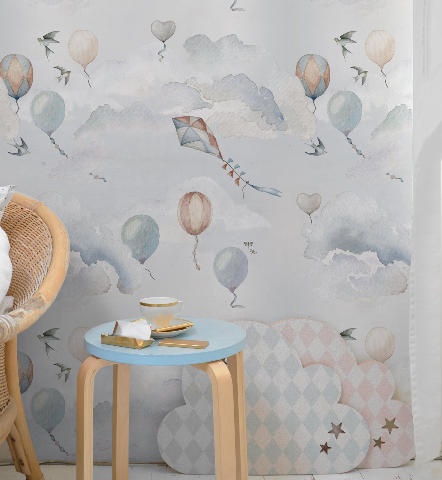Balloons Fairytale Wallpaper