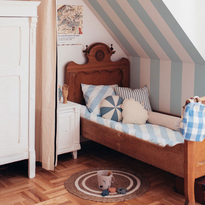 Portofino Stripes Blue Wallpaper