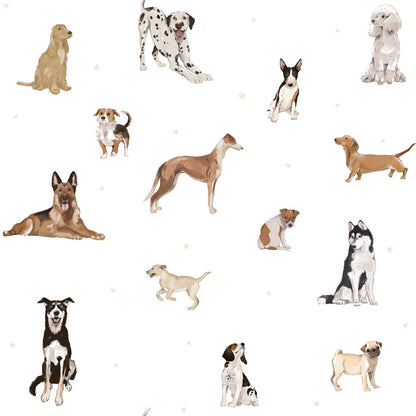 Dogs are The Best White Wallpaper