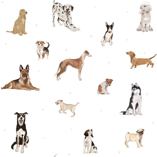 Dogs are The Best White Wallpaper
