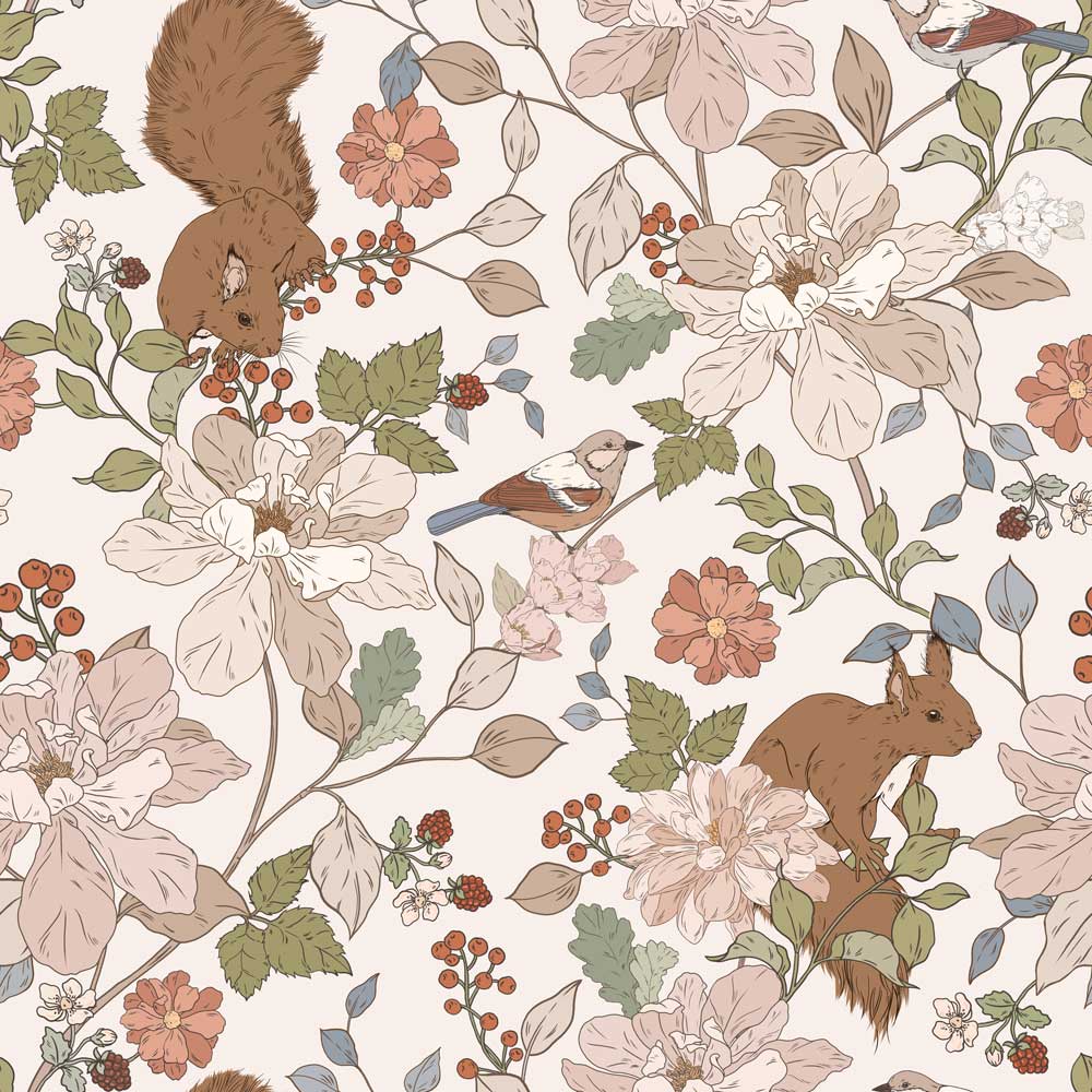 Squirrels in the Woods Wallpaper