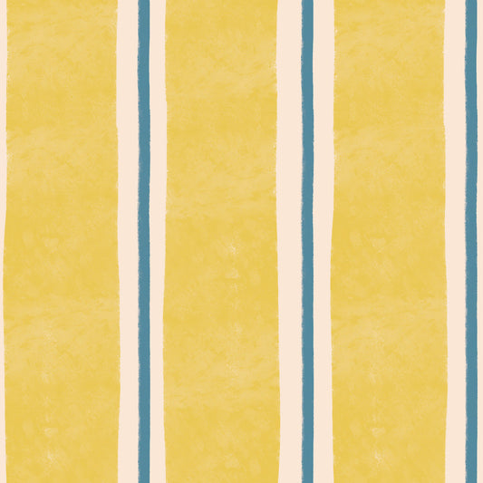 Stripes Draw Yellow Blue Wallpaper
