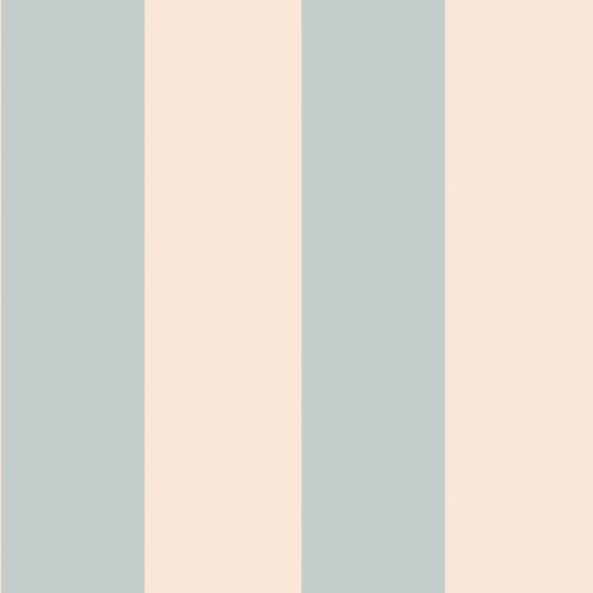 Vintage Blue and Beige Wallpaper