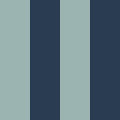 Wide stripes 2 shades of blue Wallpaper