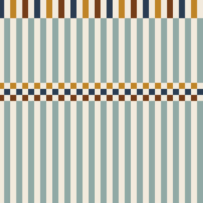 Stripes happy green and 3 colours Wallpaper