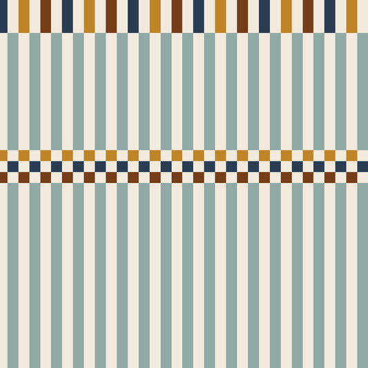Stripes happy green and 3 colours Wallpaper
