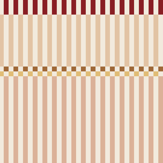 Stripes happy cherry pink Wallpaper