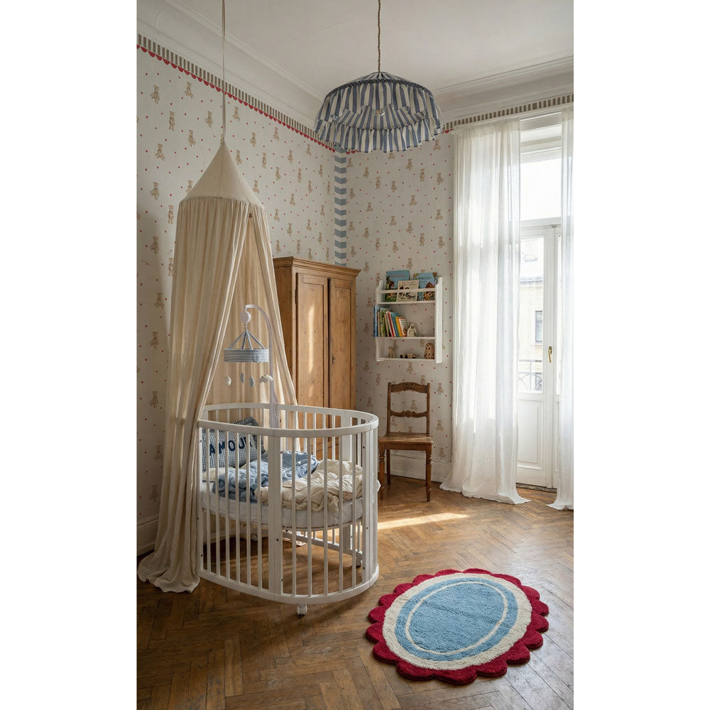 Teddy bears with ornament Wallpaper