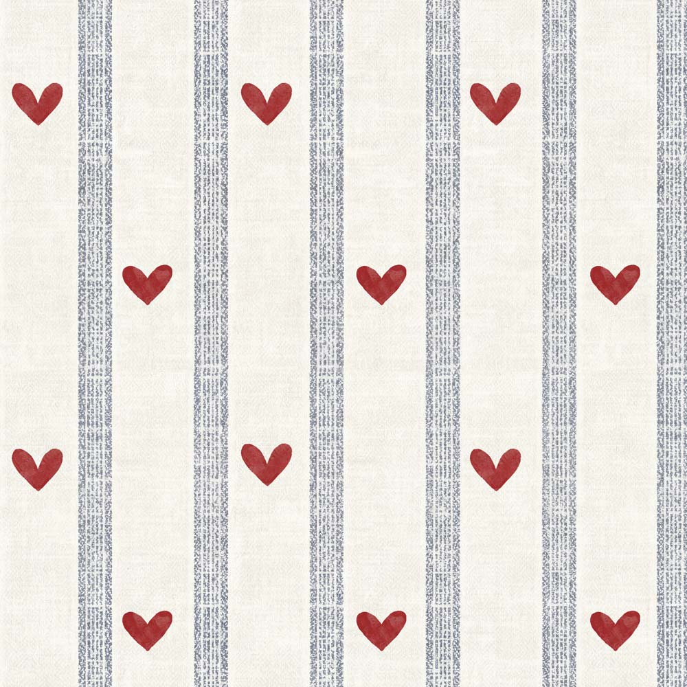 Hearts and stripes morning Wallpaper
