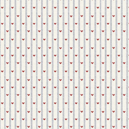 Hearts and stripes morning Wallpaper