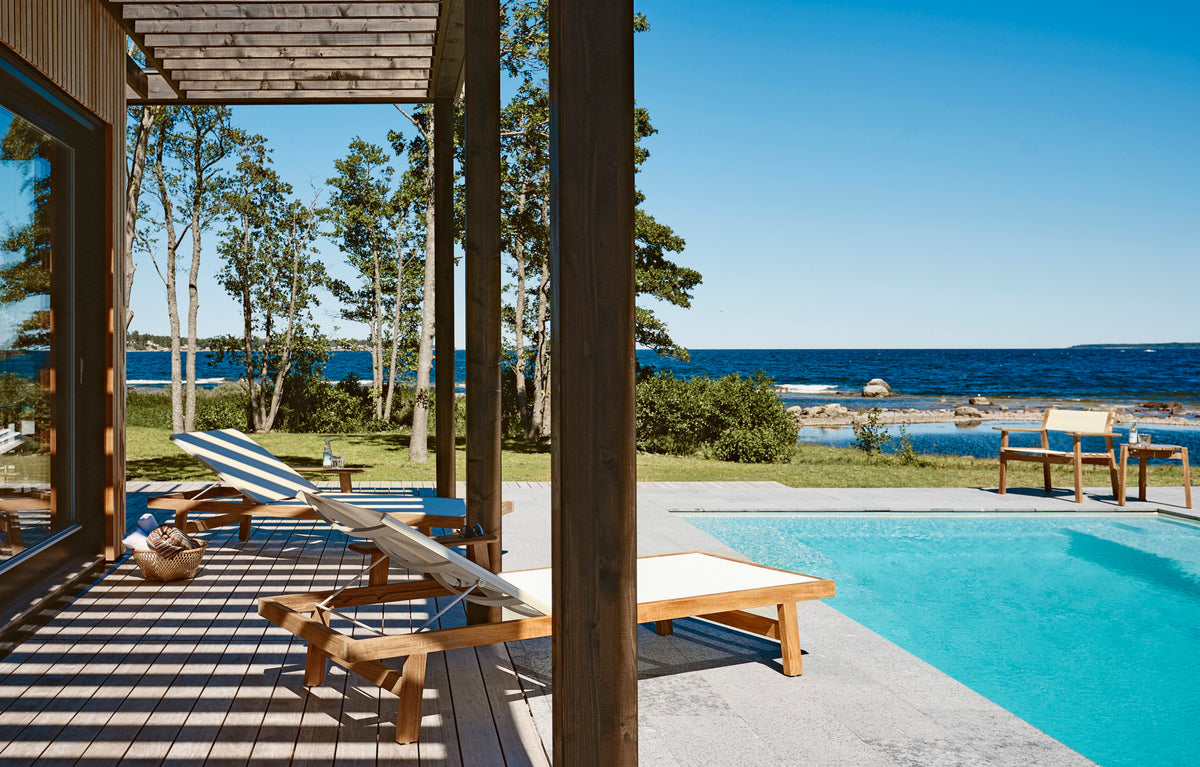 Djurö sun lounger and lounge chair