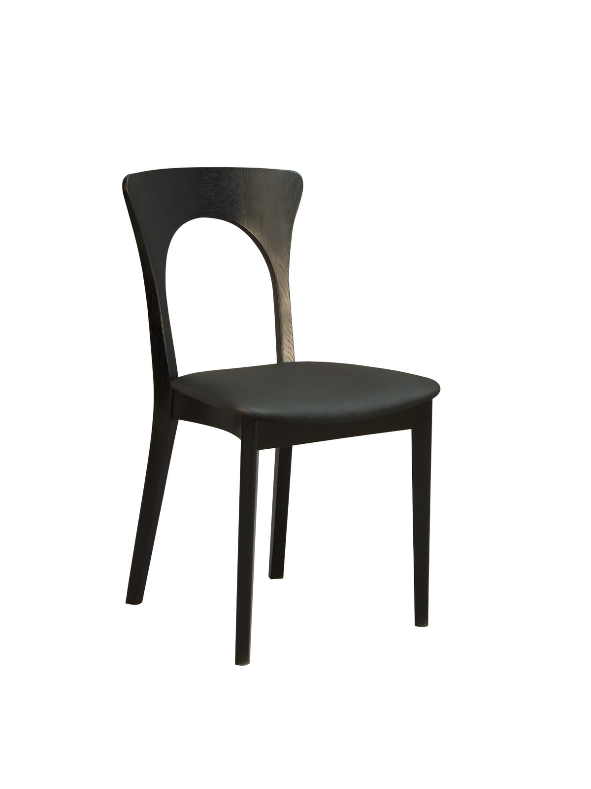 CASØ PETER Black Leather Set of 2 Chairs