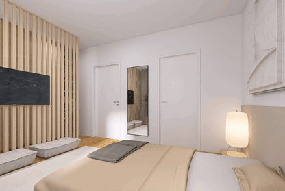 Proyecto de diseño de interiores en 3D para una habitación