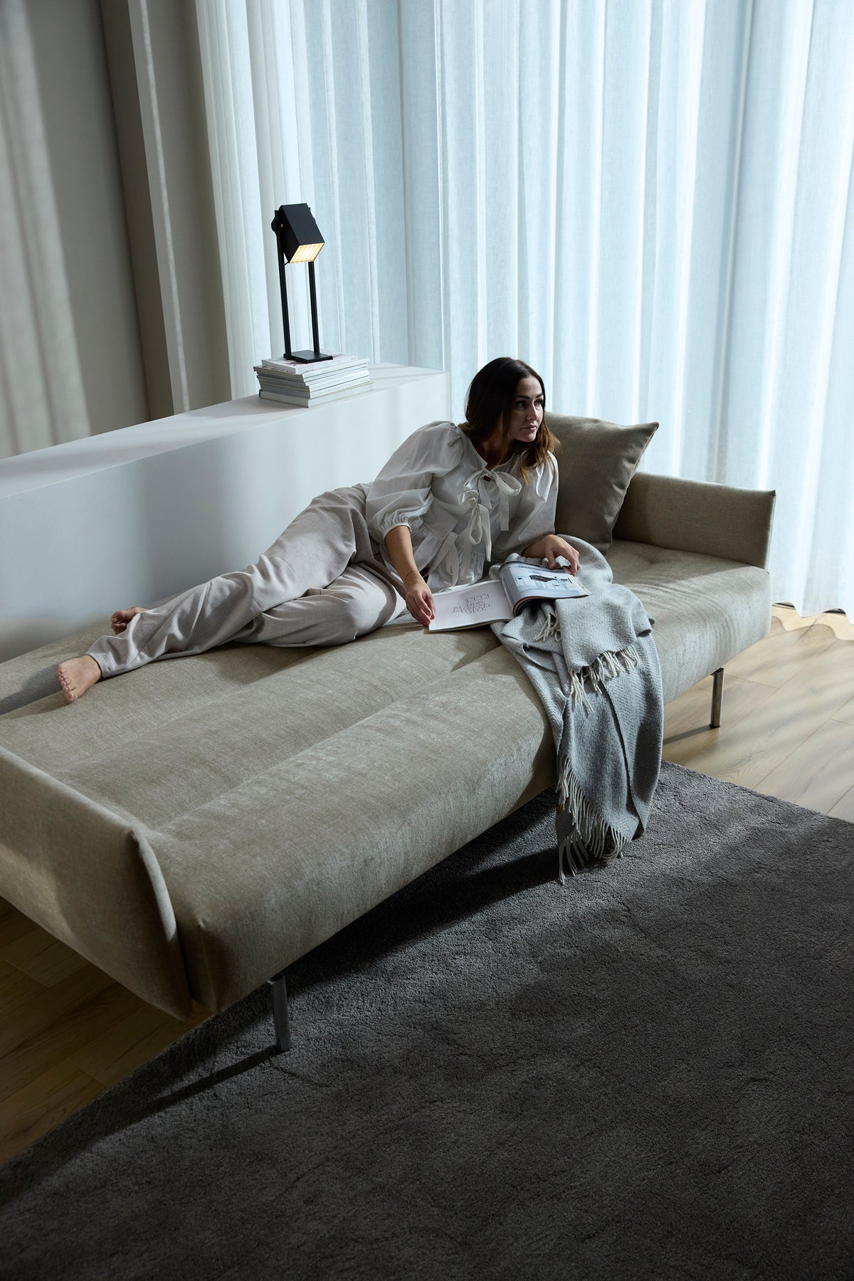 JILLIS Sofa Bed with Arm Rests by Innovation Living, interior