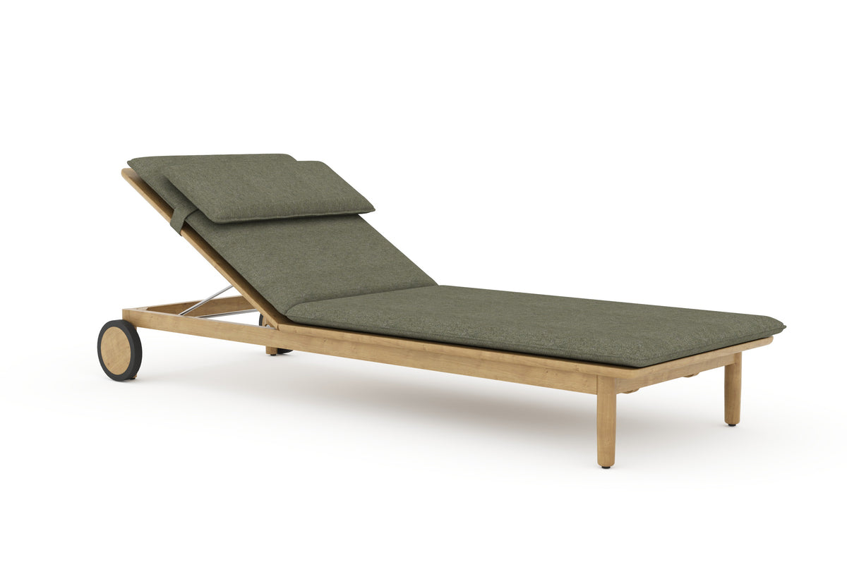 Koster sun lounger with cushion