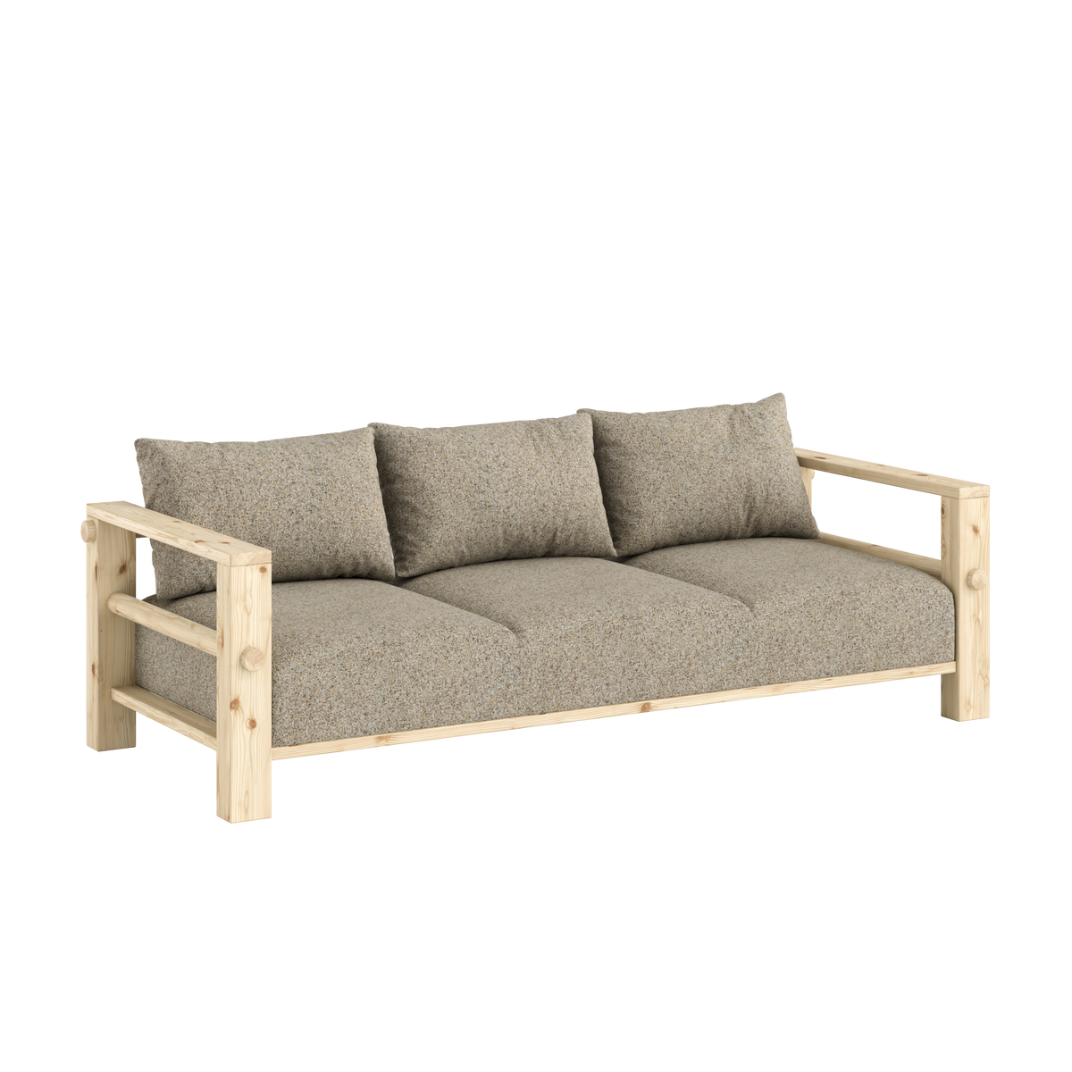 BARE Sofa bed in Raw Pine — Karup Design