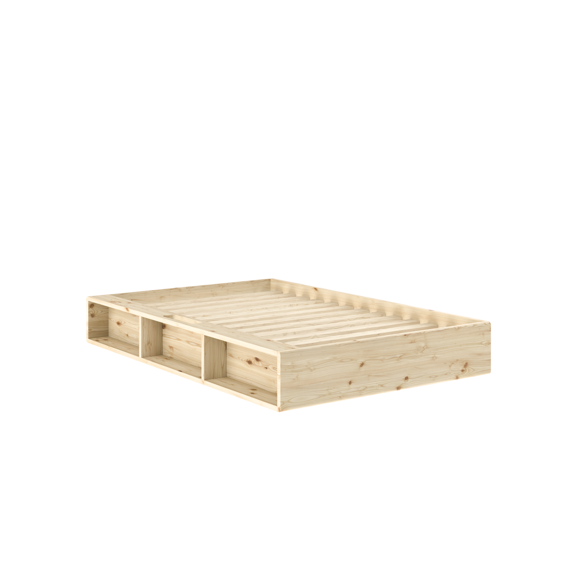ZIGGY Bed in Clear Lacquered Pine — Karup Design