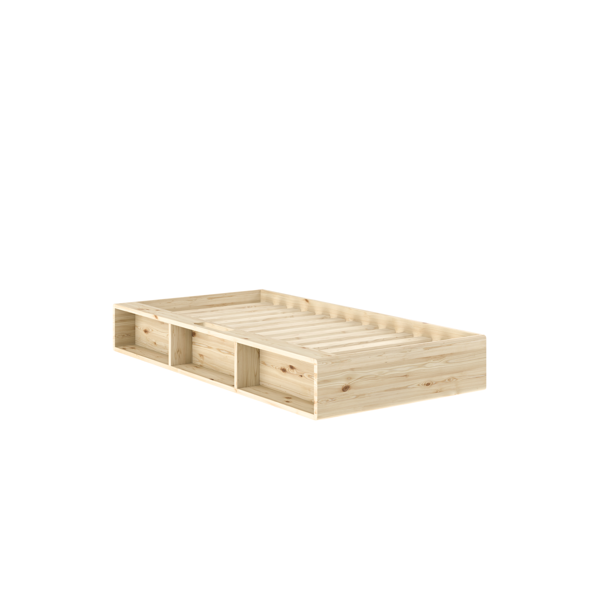 ZIGGY Bed in Clear Lacquered Pine — Karup Design