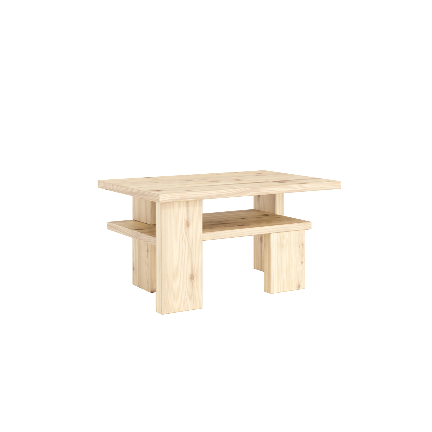 JAPAN Coffee table in Raw Pine — Karup Design